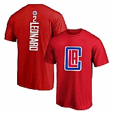 Los Angeles Clippers 2 Kawhi Leonard Red T-Shirt,baseball caps,new era cap wholesale,wholesale hats